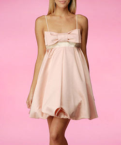 Pink Betsey Johnson short prom dress.