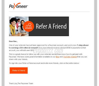 Payoneer: Isi Saldo Payoneer Dengan Referal