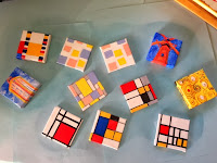  1st batch:  Kandinsky, Mondrian, Wright, and Klimt