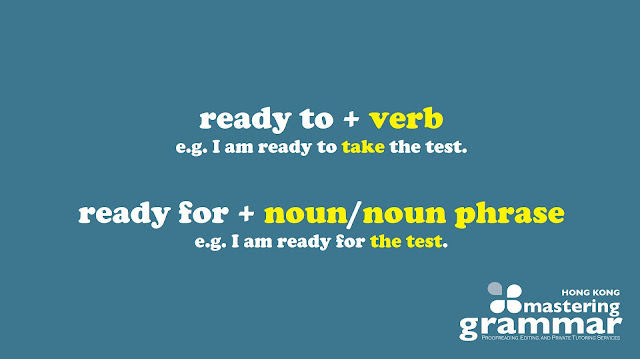 'Ready to' is followed by a verb, whereas 'ready for' is followed by a noun or noun phrase.