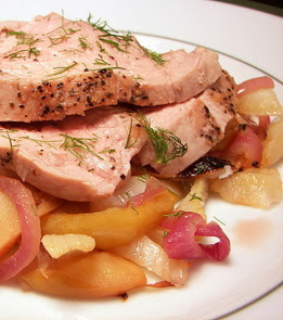 Apple and Fennel Roasted Pork Tenderloin