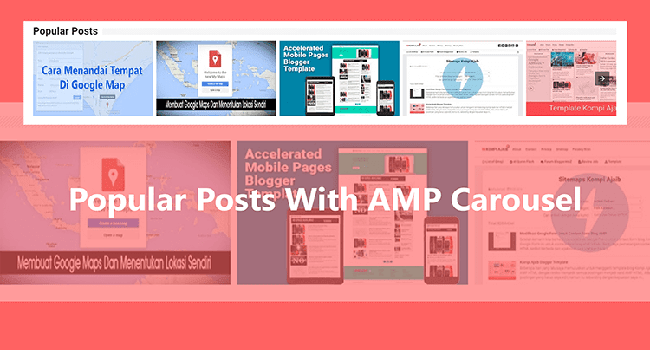 Popular Posts Pada Blog AMP Carousel