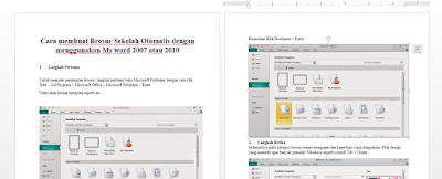 Download Cara Membuat Brosur Sekolah Otomatis Menggunakan MS Word