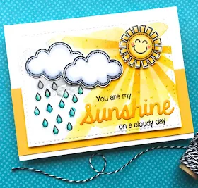 Sunny Studio Stamps: Sun Ray Dies and Sunny Sentiments Sunshine Card Duo by Lynn Put