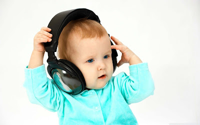 a-lovely-baby-listening-songs-funky-baby-walls