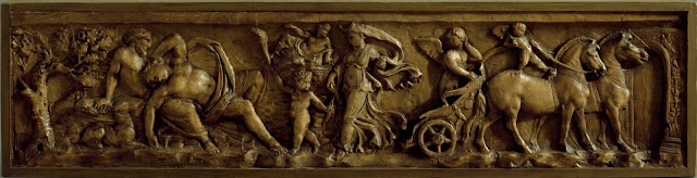 Homossexualidade na Grécia Antiga - Endímion dorme sobre o corpo de Hipnos, que protege a nudez de seu amado com a chegada da estupradora da deusa-lua Selene