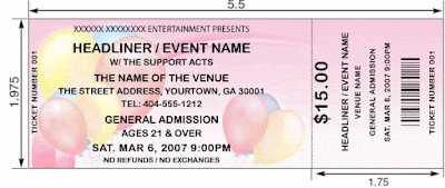 Birthday Event Ticket