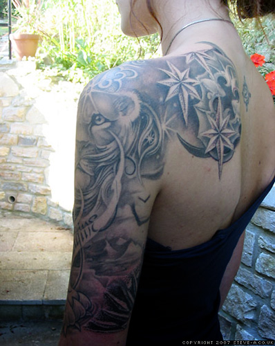 Half Sleeve Tattoo Women. Half Sleeve Tattoo Designs.