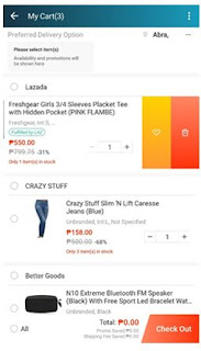 Cara menghapus Troli di Aplikasi Lazada