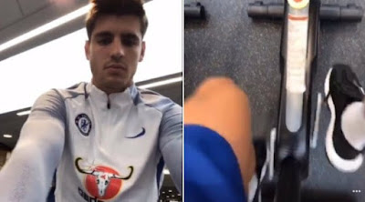 Alvaro Morata gives Chelsea fans fitness update with Instagram video
