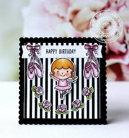 Sunny Studio Stamps: Tiny Dancers Purrfect Birthday Birthday Cards by Karin Akesdotter