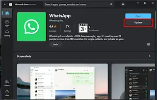 Update WhatsApp Web Lewat Microsoft Store