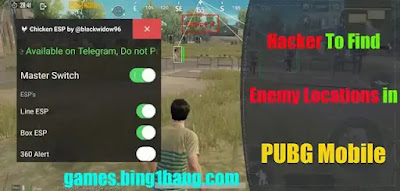 Hacker To spot Enemy Locations in PUBG Mobile