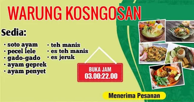 Contoh Banner makanan