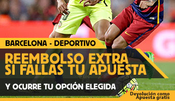 betfair reembolso 25 euros Liga bbva Barcelona vs Deportivo 12 diciembre
