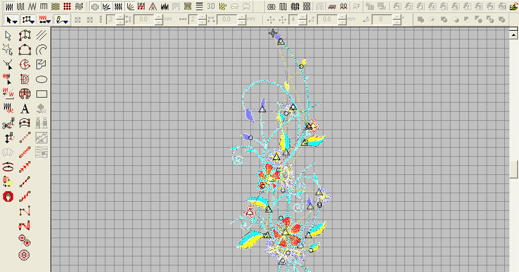 Gambar bunga simple emb ~ embroidery software