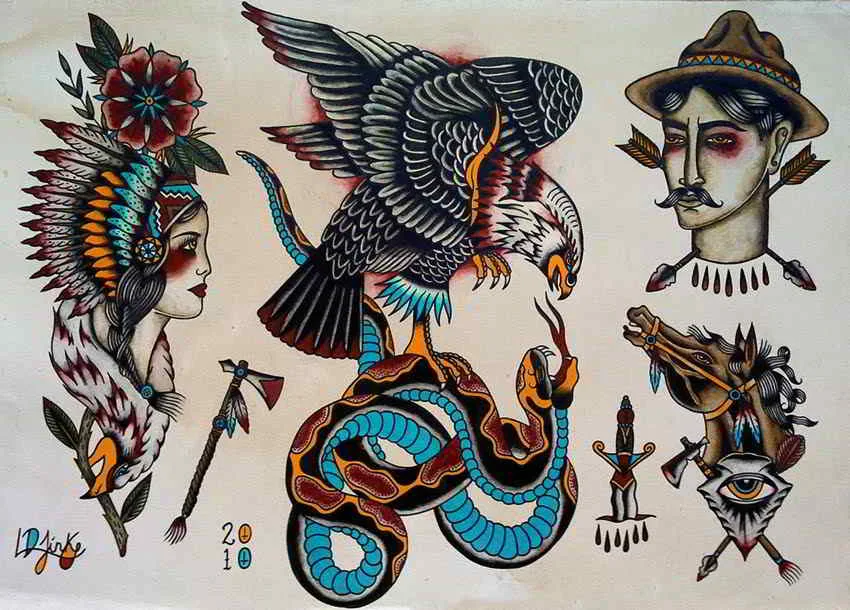 tatuajes de estilo tradicional americano