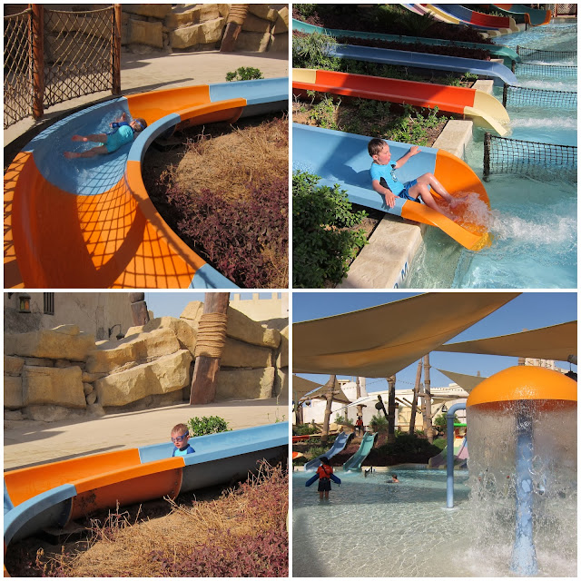 Kid's slides at Yas Waterworld