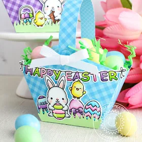 Sunny Studio Stamps: Chubby Bunny Comic Strip Everyday Dies Easter Treat Box by Leanne West