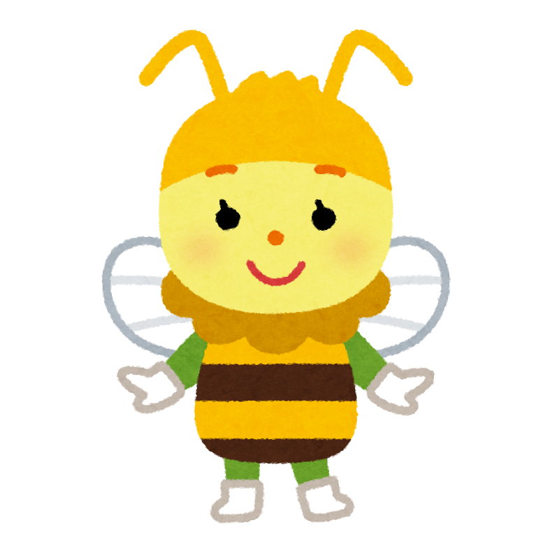 ハチのキャラクター 虫 かわいいフリー素材集 いらすとや
