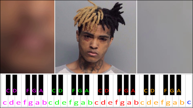 Look At Me By Xxxtentacion Piano Letter Notes