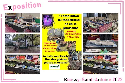 exposition de maquette de Boussy-Saint-Antoine.