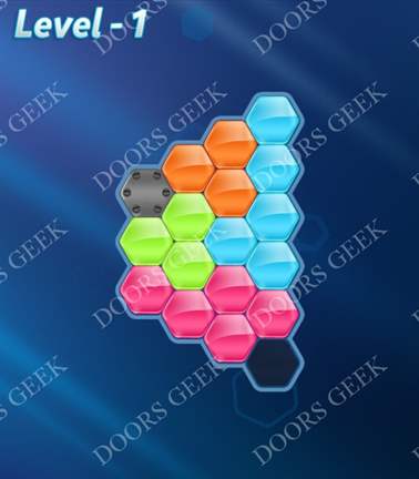 Block! Hexa Puzzle [5 Mania] Level 1 Solution, Cheats, Walkthrough for android, iphone, ipad, ipod