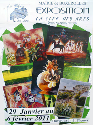 Affiche de l'exposition 2011 de l'association La Clef des Arts