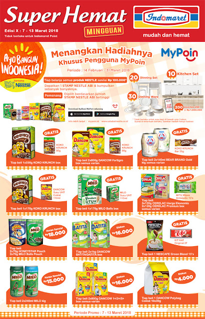 Katalog Promo INDOMARET Super Hemat Periode 07 - 13 Maret 2018