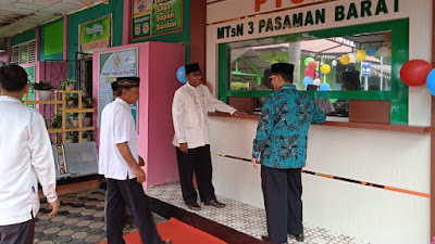 Kepala Kantor, Pagi Tadi Resmikan PTSP di MTsN 3 Pasaman Barat 