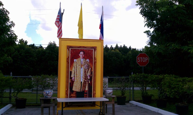 Wat Buddharangsi Hanging Around In A Thai Buddhist Temple