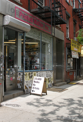 artist's bookstore NYC