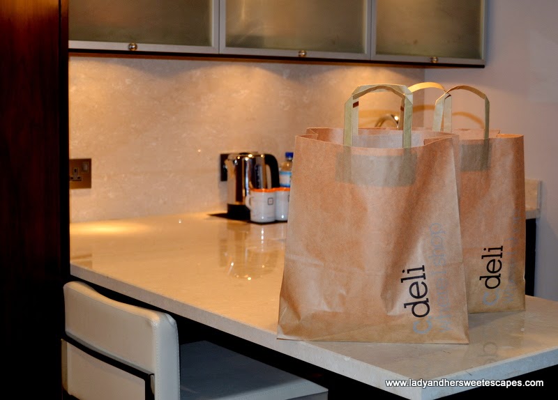 food bags from c.deli at Centro Capital Centre