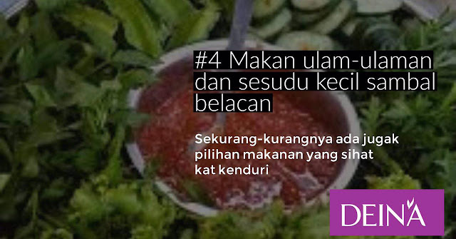 Ketahui 6 tips makan kenduri bagi yang nak diet