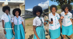 “Black is beautiful” Reactions stirs as Secondary school girls flaunts their dark afro hair [video]