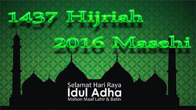 Kata Ucapan Selamat Hari Raya Idul Adha Tahun 1438 Hijriah 