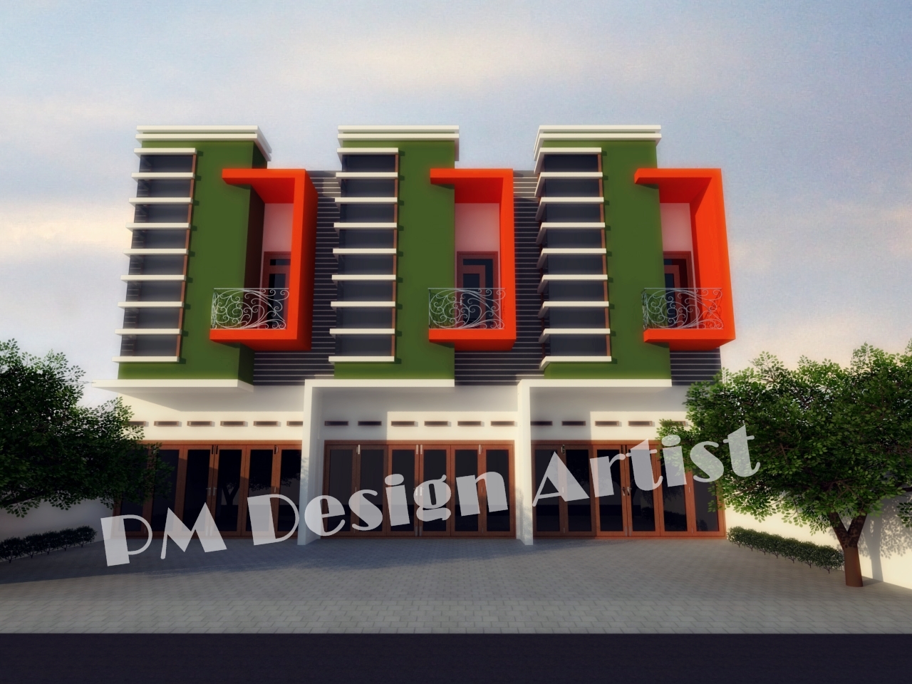 Foto Model Denah Desain Rumah Ruko Minimalis 1 2 Lantai