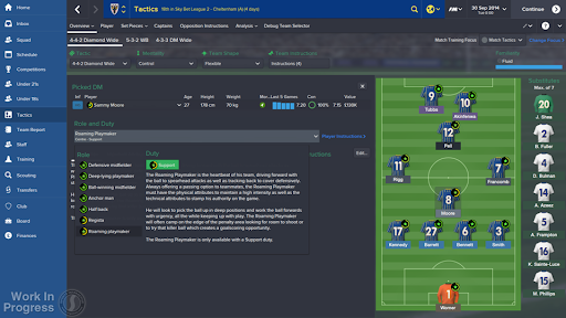 Tactics - Player Roles - Roaming Playmaker