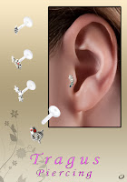 Ear tragus body jewelry