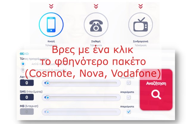 Hapitel - Βρες τη χαμηλότερη τιμή σε Cosmote, Nova και Vodafone