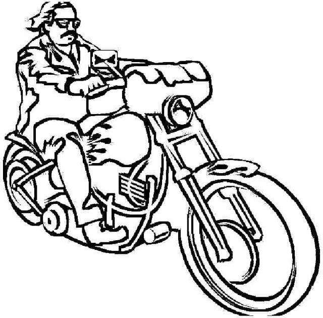 Motor Bike coloring pages