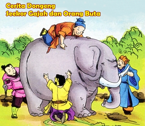  Gambar  Enam Buta Seekor Gajah  Versi Oleh Indra Wibisana 
