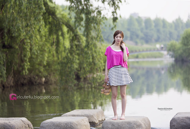 3 Chae Eun in Purple  - very cute asian girl - girlcute4u.blogspot.com