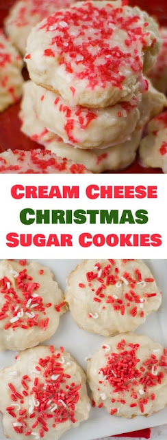 Christmas Cream Cheese Sugar Cookies