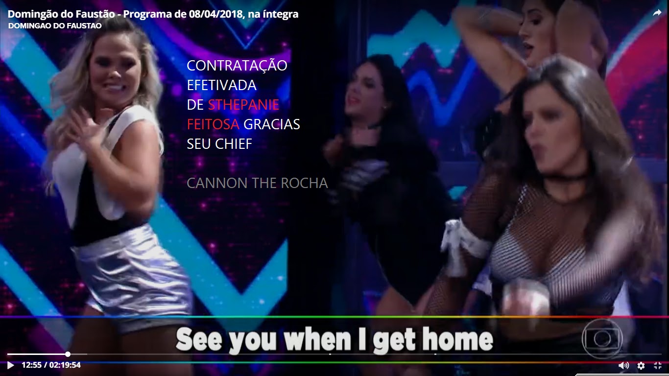 CONTRATAÇÃO EFETIVADA DE STHEPANIE FEITOSA GRACIAS SEU CHIEF CANNON THE ROCHA