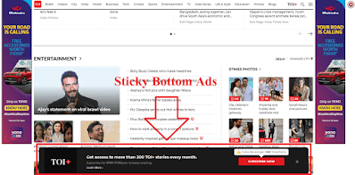 How to add Sticky Floating Bottom Ads in Blogger in Hindi