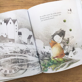 "Was macht man mit einer Idee?" von Kobi Yamada, illustriert von Mae Besom, Adrain Verlag, Bilderbuch, Rezension von Kinderbuchblog Familienbücherei