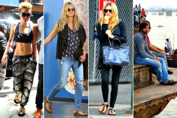 Celebrities Wearing the 'Ugly' Sandals Trend, Photos