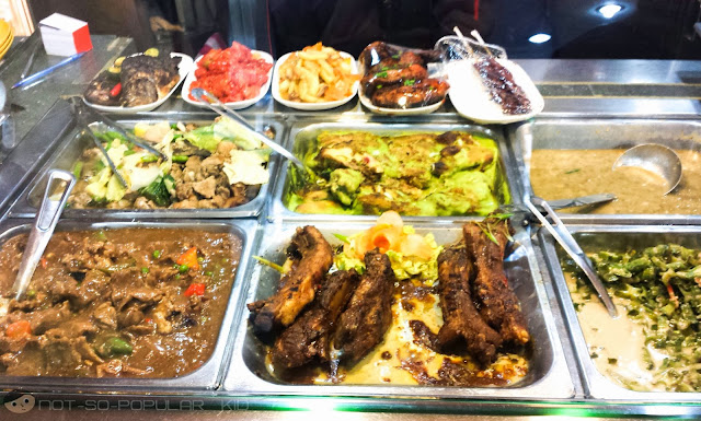 Canteen-style offerings in Nitz Restaurant