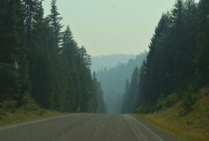 our beautiful Wood River Valley with the Casade Crest to the west...all hidden by smoke